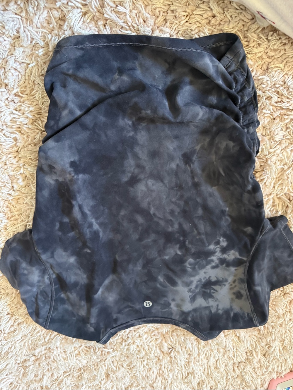 lululemon athletica Black Tie-Dye Short Sleeve Tee